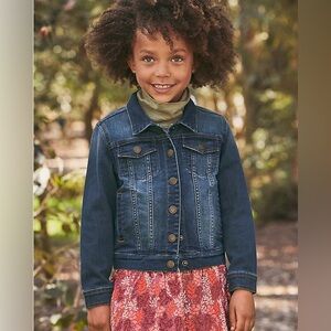 Garnet Hill Kids girls denim jacket
